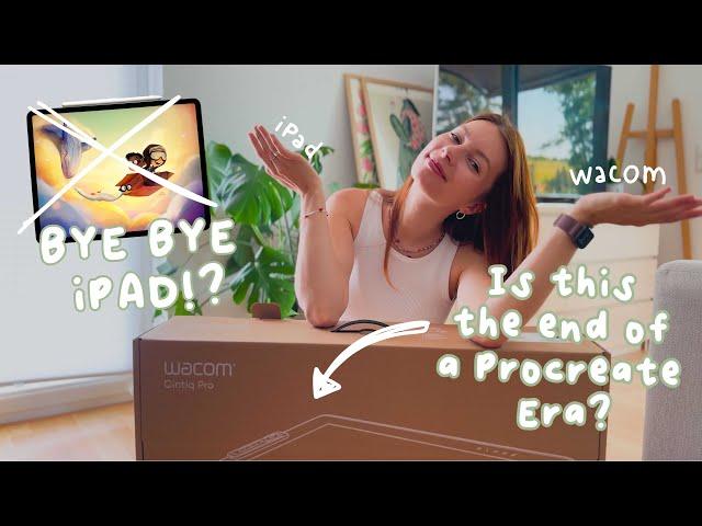 WACOM CINTIQ PRO 24 |  UNBOXING |  INSTALLATION |  FIRST IMPRESSIONS - Giving up my iPad?