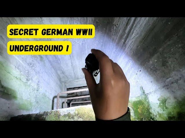 Secret German WWII underground bunkers and tunnel found in a forest.