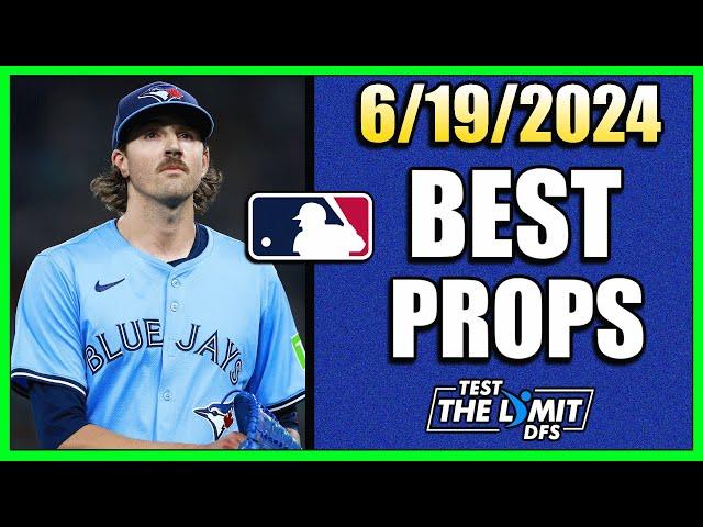 BEST MLB PLAYER PROP PICKS | Wednesday 6/19/2024 | Prizepicks Props Today!