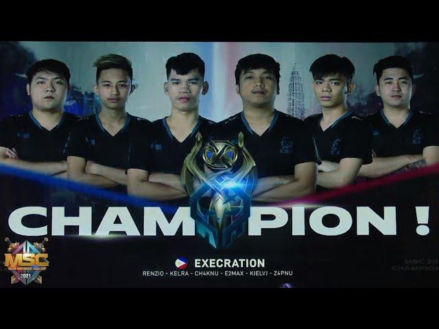 Execration Champion MSC 2021 Mobile Legends Bang Bang !!!! Blacklist International vs Execration |