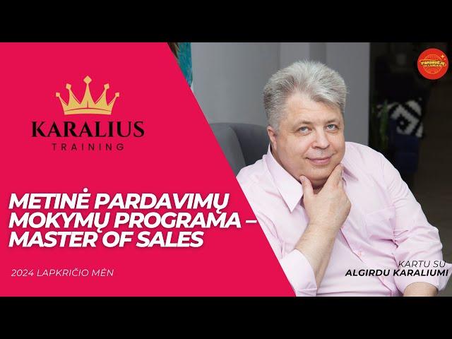 Master of Sales - programa