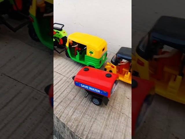 mini Tractor and car, loading truck, autoriksha Parking Video । kids Playing with Toys #shorts