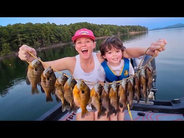 We LOADED the BOAT with HUGE BLUEGILL! -- Cy's BIGGEST Ever!