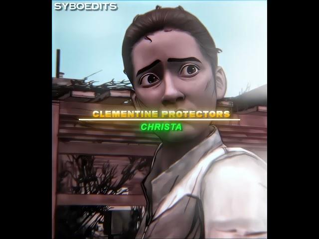 Clementine protectors 🫡 | the walking dead game #shorts