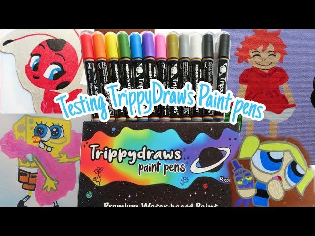 TrippyDraws PAinT PenS Are THeY BeST PaInT Pens? Trying TRIPPYDRAWS PainT Pens