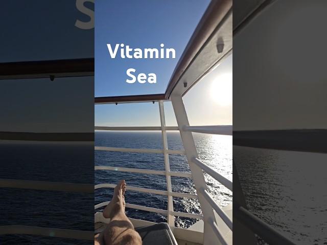 Letting Stress Melt Away 🫠  #travelvlog #cruiselife #sunset #stressrelief #solarium #royalcaribbean