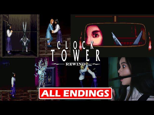 CLOCK TOWER REWIND -  All Endings Guide & Scenes (4K)