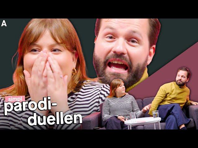 PARODIDUELLEN med Martha Leivestad & Hasse Hope | Eller?... | Hasse promper på Martha