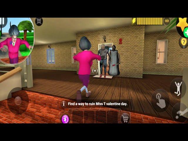 Play as Granny and Grandpa in Scary Teacher 3D | Troll Miss T Every Day Gameplay (Android,iOS)