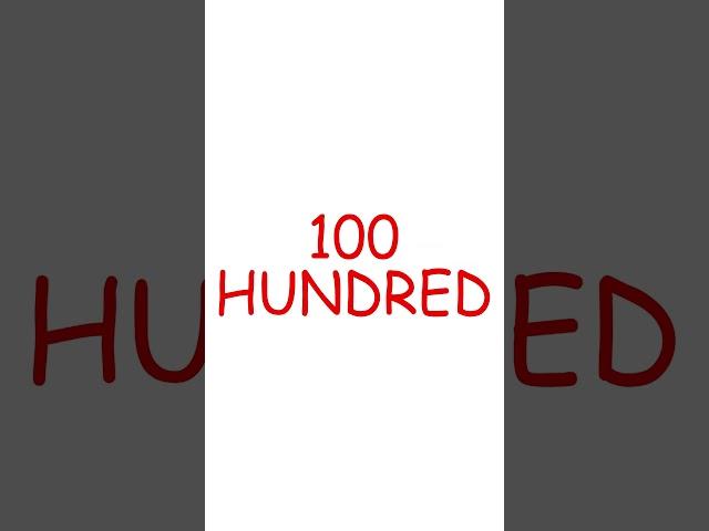 ONE, TEN, HUNDRED, THOUSAND, CLASS FOR KIDS EDUCATION