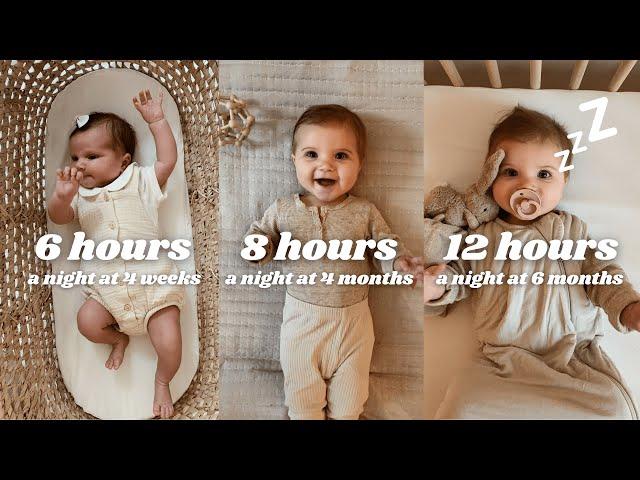 how we got our baby to sleep through the night | baby sleep tips for the first year