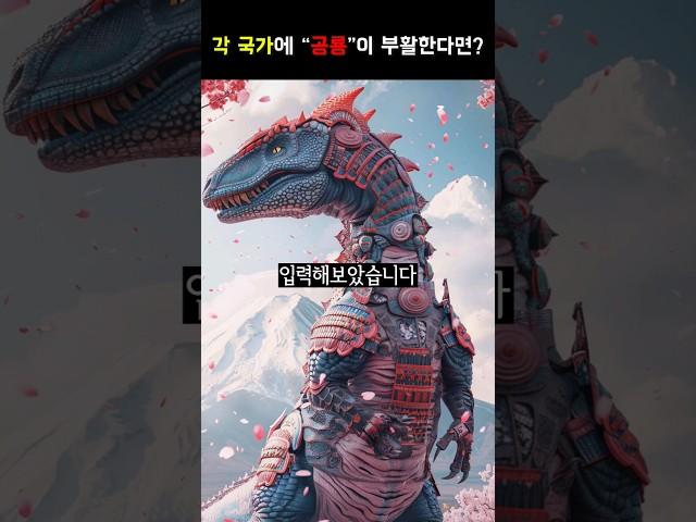 지금 각 나라에 공룡이 부활한다면?