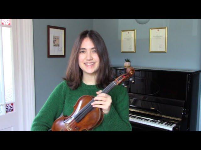 Violin Technique with Eugenie - Up bow staccato (violin lesson)