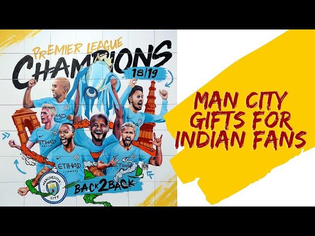 Manchester City Do Some Crazy Art In India - Surprise For Fans | 2018-2019 EPL Champions