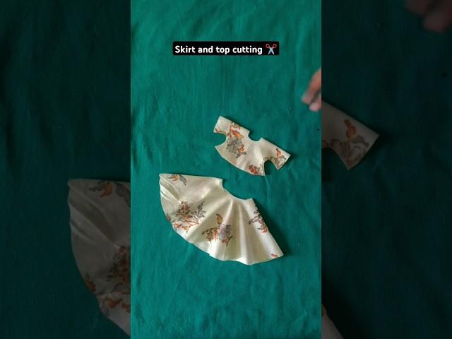 Skirt and top cutting easy trick #easytips #fashion