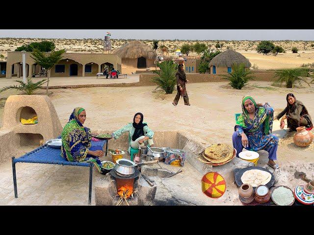 Ancient Desert Village Life Pakistan | Desert Village Food | Village Women Routine in Desert