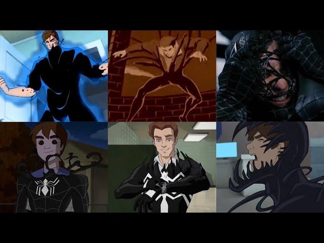 All Black Suit Spider-Man Transformations in Film & TV (Updated)