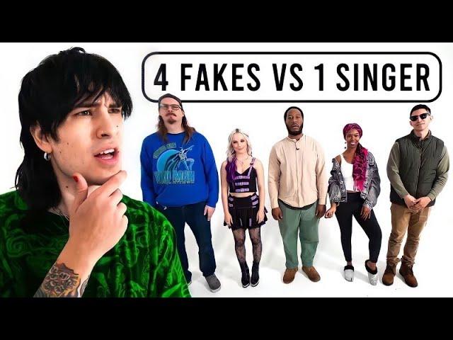 1 Professional Singer Vs 4 Fake