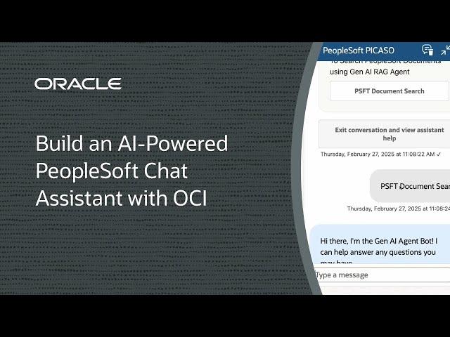 Build an AI-Powered PeopleSoft Chat Assistant with OCI