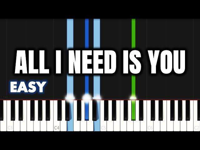 Hillsong United - All I Need Is You | EASY PIANO TUTORIAL by Synthly