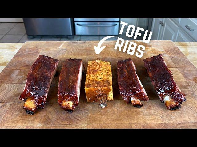 Tofu Ribs (for all my loyal vegan followers) #shorts