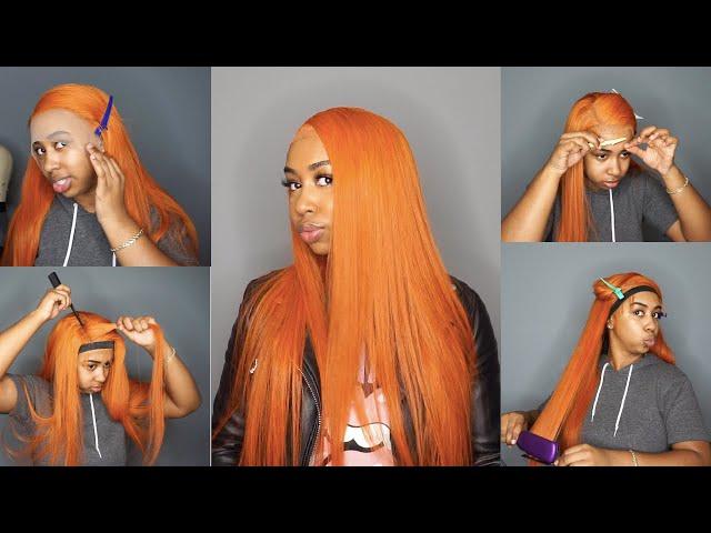 BOMBBBBB ORANGE WIG | WorldNewHair         