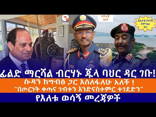 ፊልድ ማርሻል ብርሃኑ ጁላ ባህር ዳር ገቡ!//ሱዳን ከግብፅ ጋር እሰለፋለሁ አለች!//"በጦርነት ቀጣና ገብተን እንድናስተምር ተገደድን"