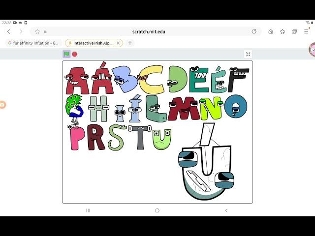 Interactive Irish Alphabet Lore