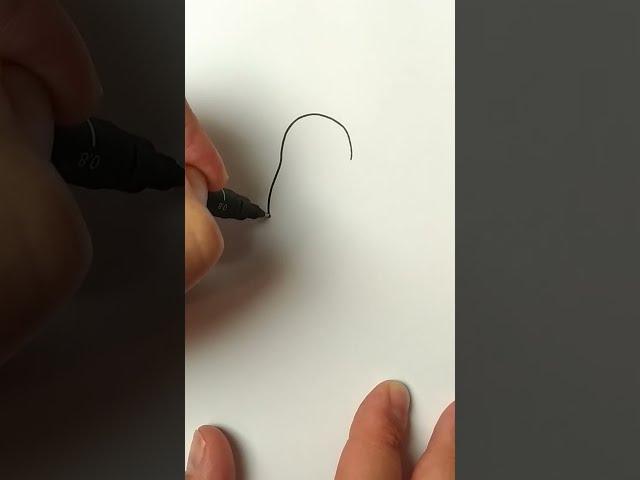 The fastest way to draw a cat #Shorts