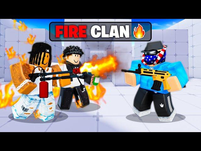 I Went Against a FIRE ONLY CLAN… (Roblox Rivals)