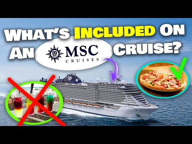 What's INCLUDED on an MSC cruise? Food, drinks, activities, and more!