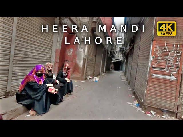  Heera Mandi. Lahore The Diamond Bazaar. 4K HDR Walking Tour & Captions