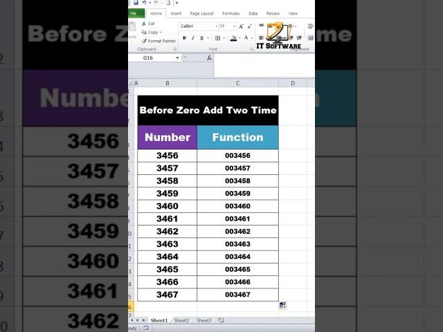 How to Use TEXT Function in Excel  | Before Zero Add Number | Excel For Fresher | #excel #short