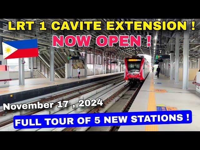 NOW OPEN ! LRT 1 CAVITE EXTENSION PHASE 1 - FULL TOUR OF 5 NEW STATIONS ! BACLARAN TO SUCAT 11 17 24