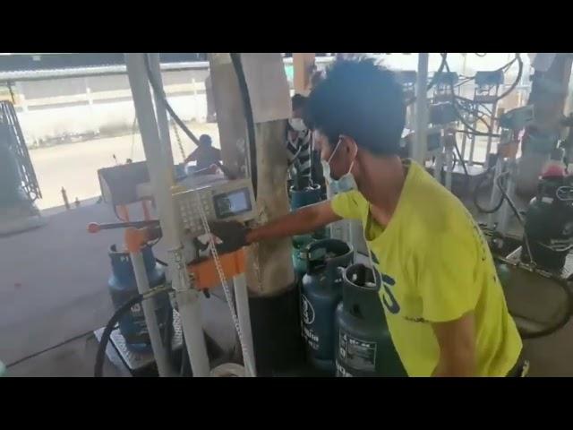 Xiangkang LPG filling scale applied in gas station from Thailand