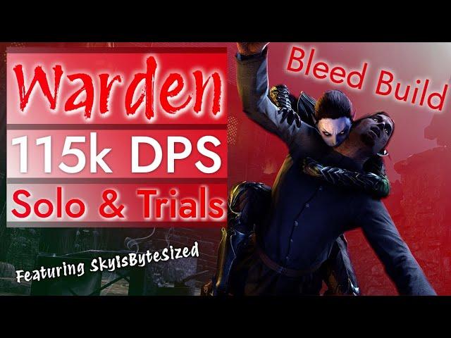 ESO Stamina Warden: Bleed Build | DPS for Solo & Trials U41