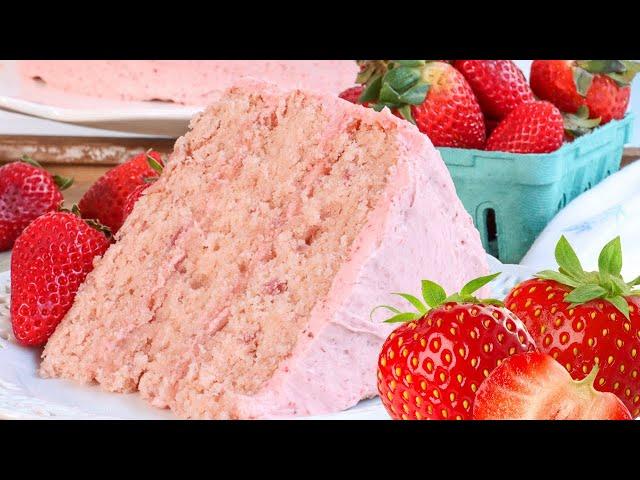 Ma's Fresh Strawberry Cake