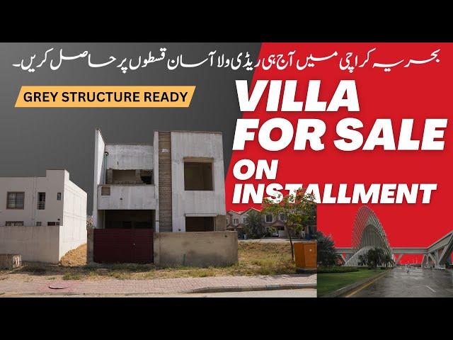 Is This Gray Structur Villa for Sale a Dream Come True? | Villa for sale in bahria town karachi