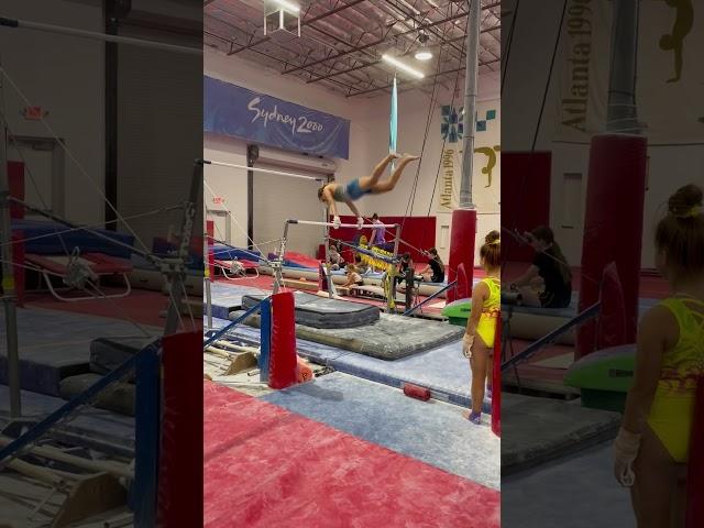 Straddle of Handstand on bars ‍️#gymnast #gymnasticsbars #gymcats @Gymcats #fypシ゚viral ￼