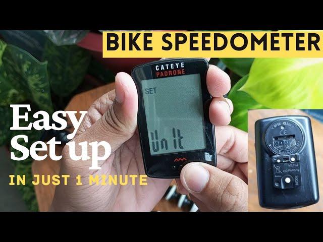 BIKE SPEEDOMETER | HOW TO SETUP | Paano? CAT EYE PADRONE #bikecomputer #doityourself #cateye