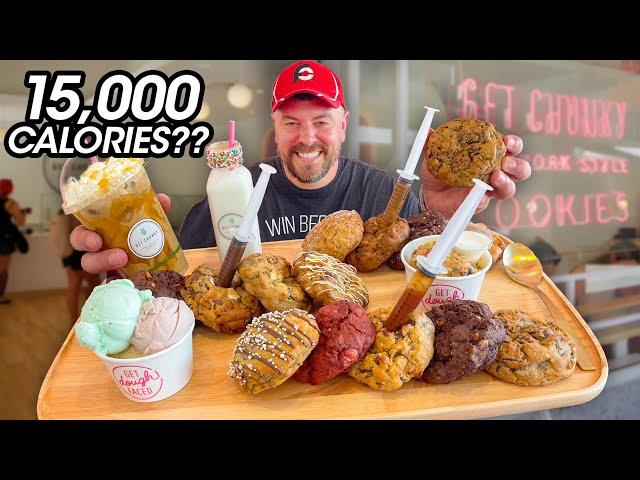 Get Chunky's 15,000 Calorie New York Cookies Challenge is the Craziest Food Challenge I've Tried!!