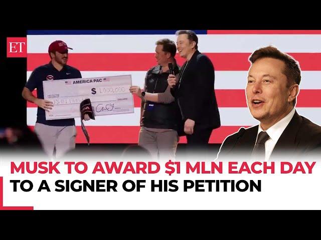 Elon Musk promises to award USD 1 million each day to Pennsylvania voters who sign his petition