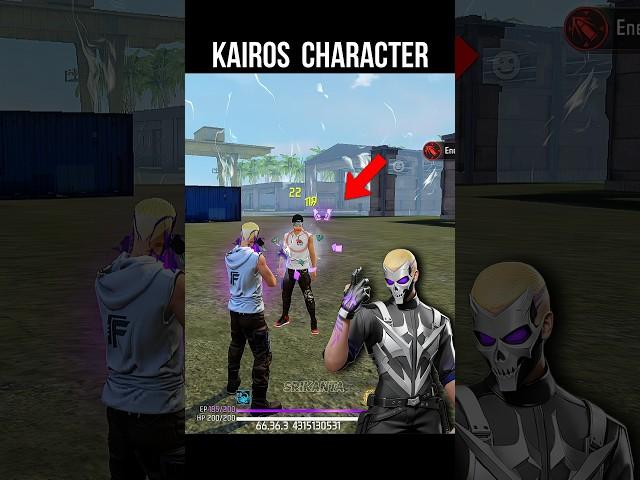 Kairos Character Ability Test  Free Fire New Character Kairos Skill #srikantaff