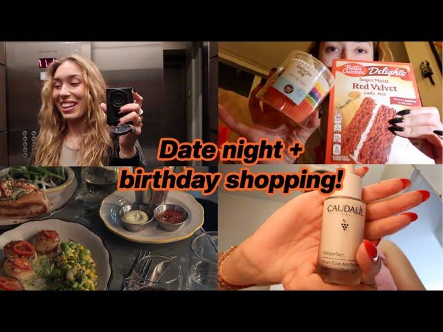 GRWM for a first date + birthday shopping!