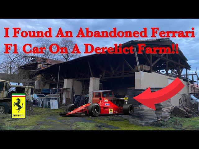 I Found An Abandoned Ferrari F1 Car On This Derelict Farm￼!