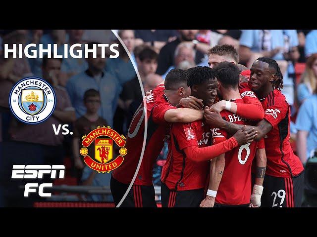 COMMANDING VICTORY  Manchester City vs. Manchester United | FA Cup Final Highlights | ESPN FC