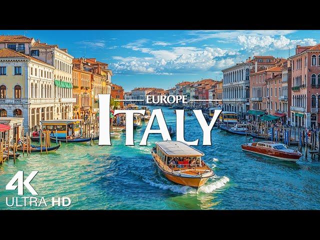 Italy 4K - Scenic Relaxation Film With Piano Music - 4K Video UltraHD