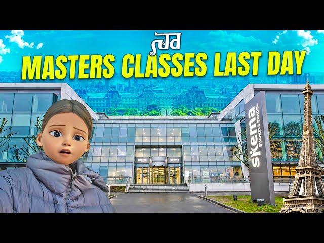 Last day of my masters Classes in Paris,France  | #franceteluguvlogs #తెలుగు