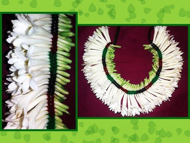 sampangi flower garland by using pinnal jadai method | how to tie sampangi flower garland