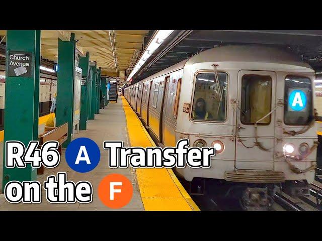 ⁴ᴷ⁶⁰ R46 A Train Transfers on the F Line